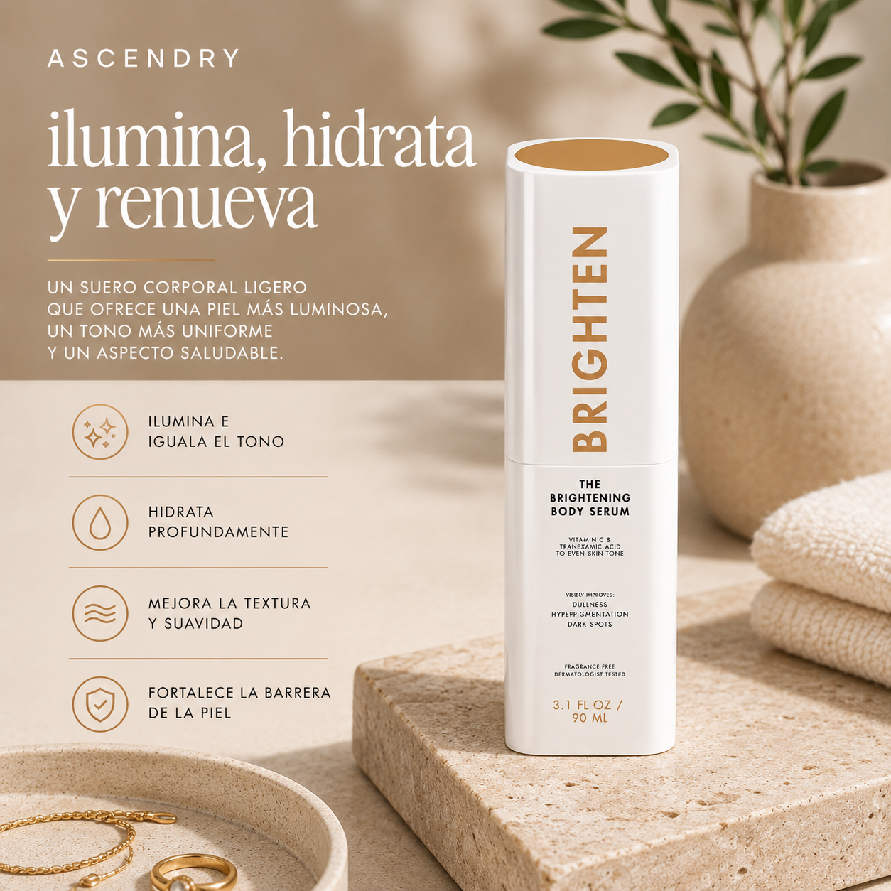 Ascendry™ - Sérum Corporal Iluminador