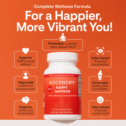 Ascendry™ - Happy Saffron Daily Supplement