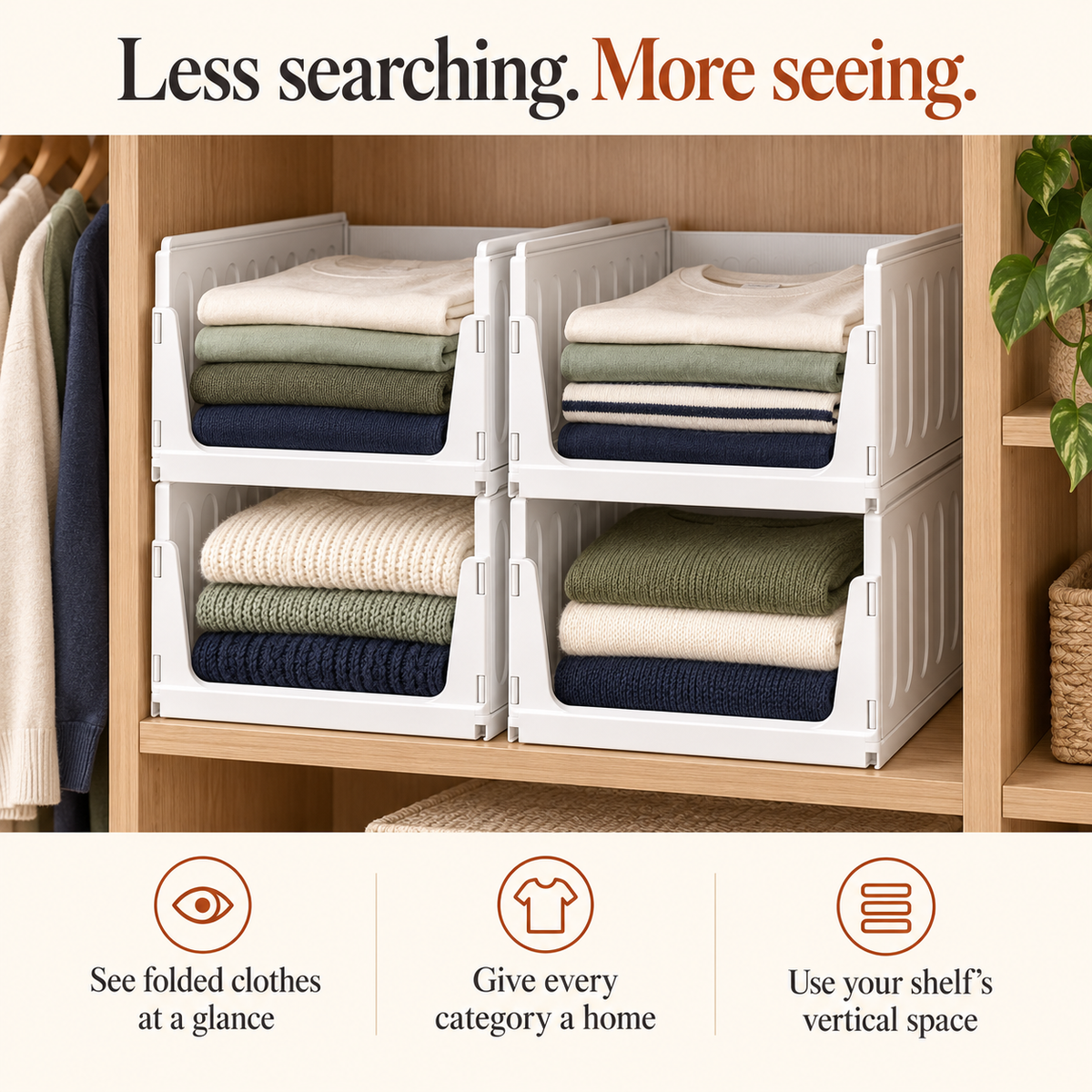 Stackable Closet Organizers